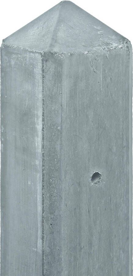 Tuingigant Schutting betonpaal Glad Premium antraciet 10x10 cm 280 cm Tussenpaal Antraciet