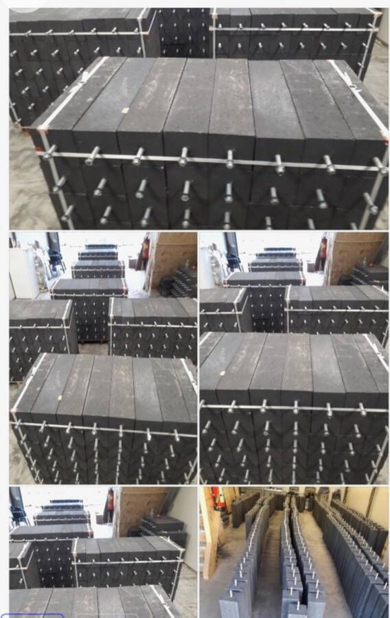 Betonpoeren 4 stuk 15x15x60 cm overkapping tuinhuis blokhut tuin
