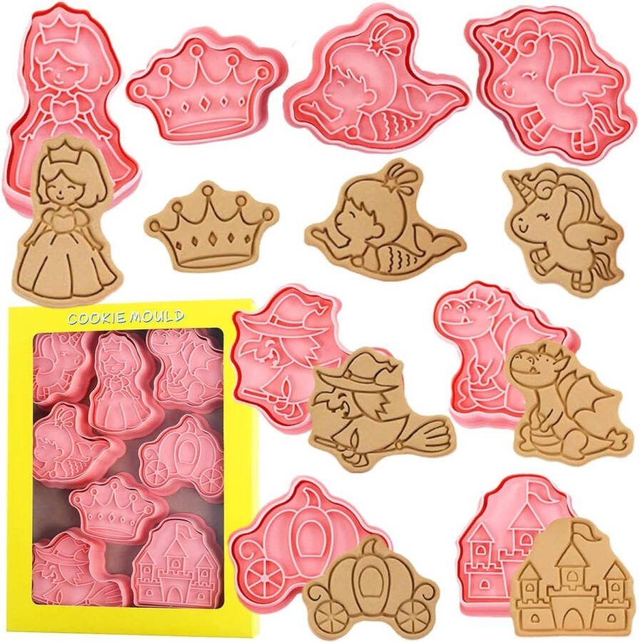 Betoverend Sprookjes Koekjesvormen Set met 8 Stuks voor Bakplezier