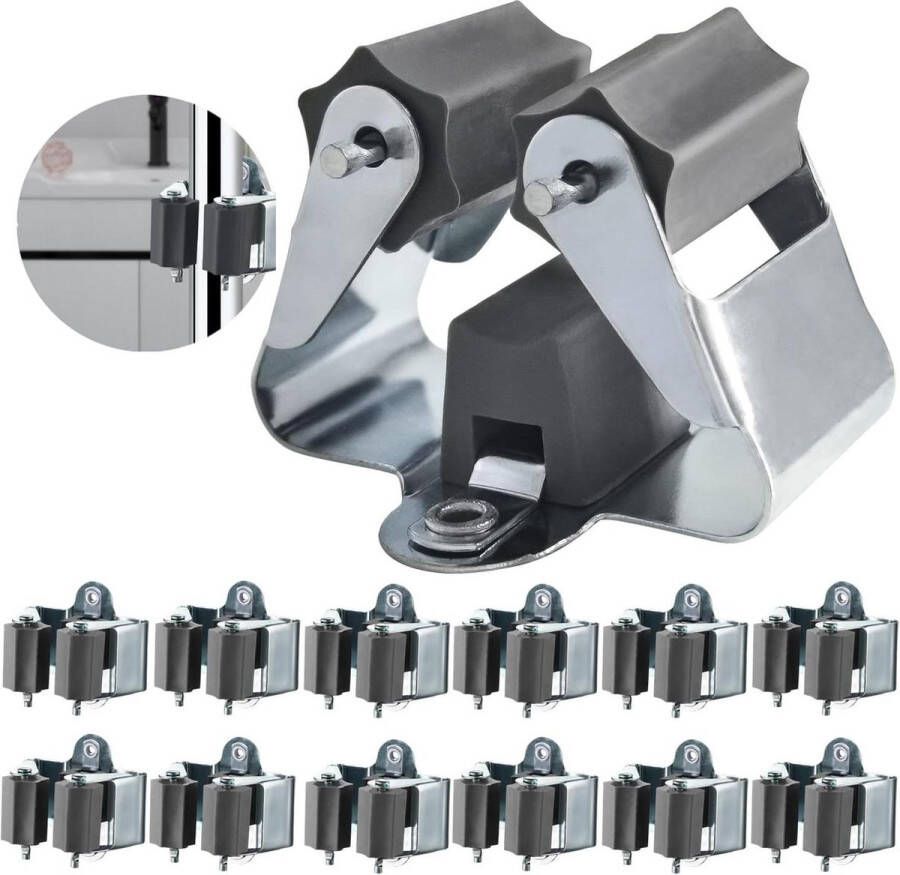 Bezemhouder Gereedschapshouder Bezem ophangsysteem Multi Wand Houder Ophangsysteem tuingereedschap Set Inclusief Bevestigingsmateriaal Blauw