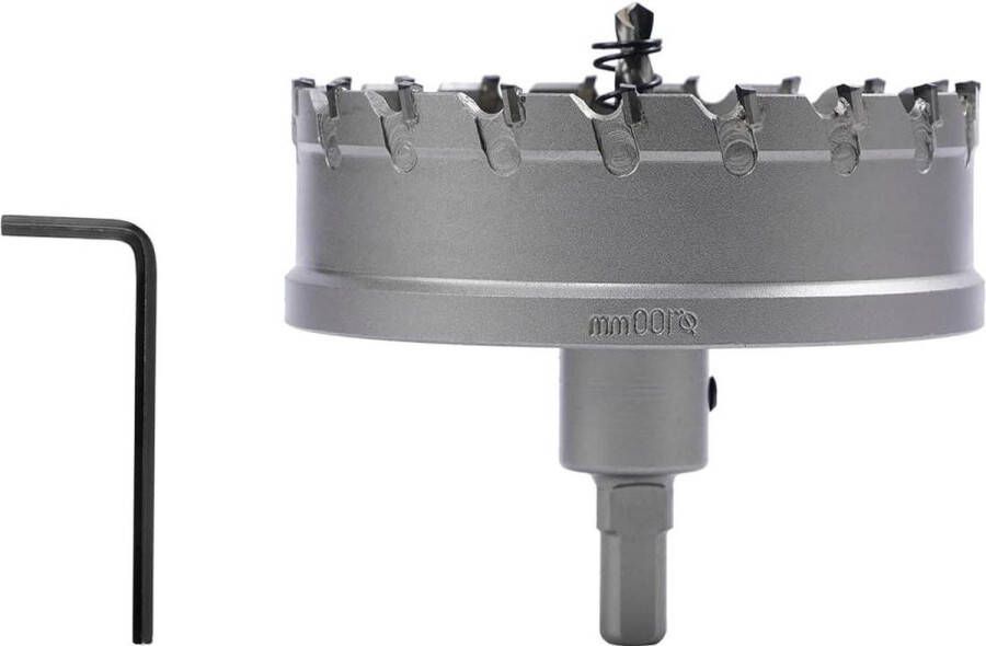Bi-metalen gatenzaag 100 mm hardmetaal heavy duty industriële kwaliteit roestvrij staal gatenfrees voor hout en metaal