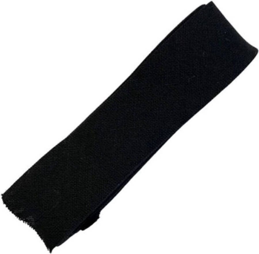 Biaisband katoen zwart 20 mm x 2 m oaki doki biesband biais band geschikt voor mondkapjes