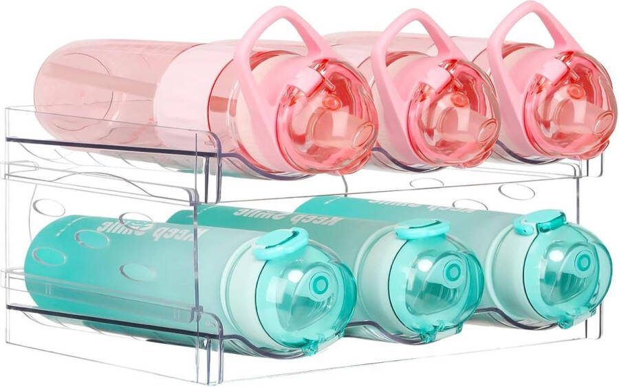 Bidon Organisator voor Kast Diepvriezer Pantry water bottle organizer