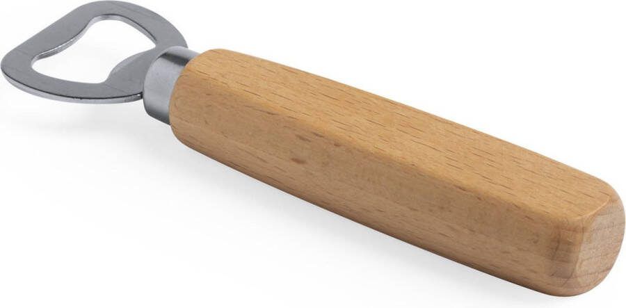Bieropener Flesopener Opener voor bier Hout RVS bruin