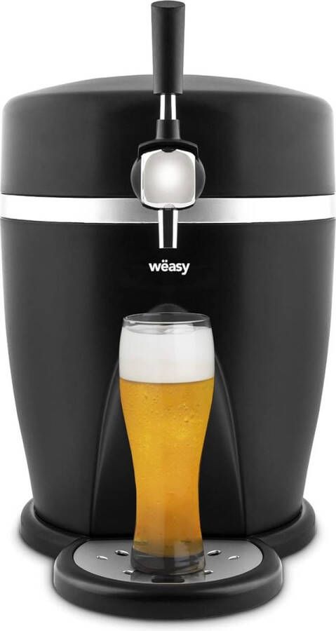 Biertap Thuistap Beertender 5 Liter Geschikt Voor Biervaten 5 Liter 3 tot 6° Geïntegreerd Koelsysteem Zwart