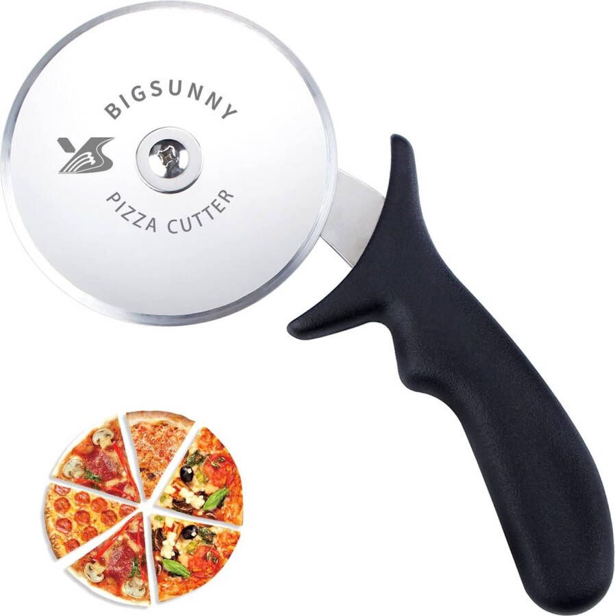 Bigsunny Pizza Cutter Wheel Dia. 4 Inches Stainless Steel Razor Sharp Blades