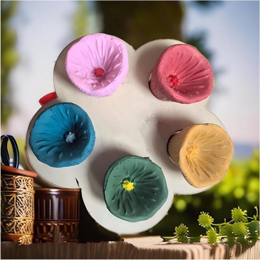 Bijenhotel Kleurrijke 5 stuks bijendrinkbekers bijeninsecten drinkbekers voor tuin dorstige bijen bijenbekers bijenvoeders bijendrinkbekers verzamel water bestuivers