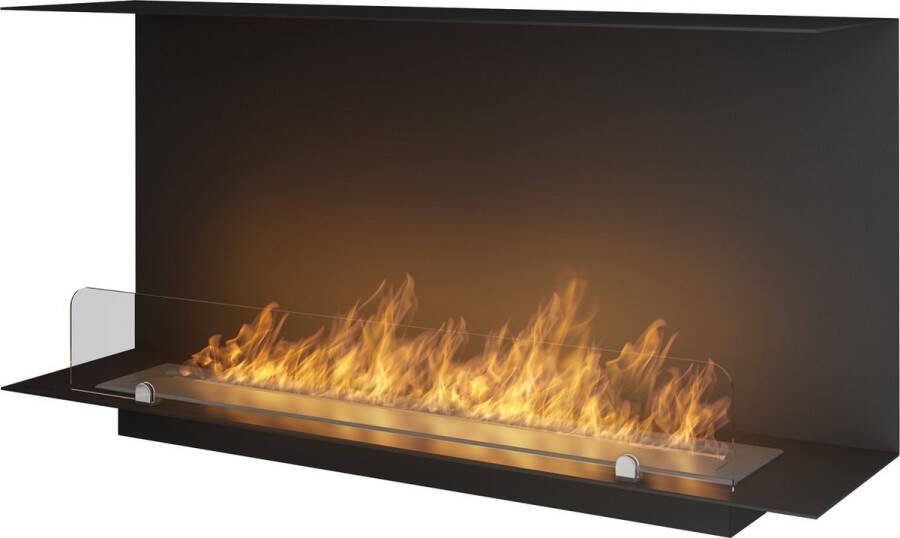 Bio ethanol-haard 3-zijdige sfeerhaard INBOUWHAARD Roomdivider 100 x 45 x 25 cm