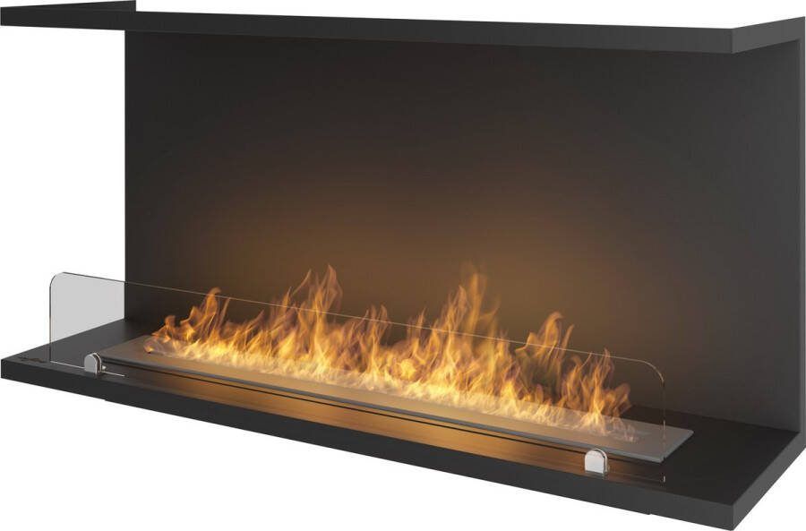 Bio ethanol-haard 3-zijdige sfeerhaard INBOUWHAARD Roomdivider 100 x 49.7 x 27.5 cm
