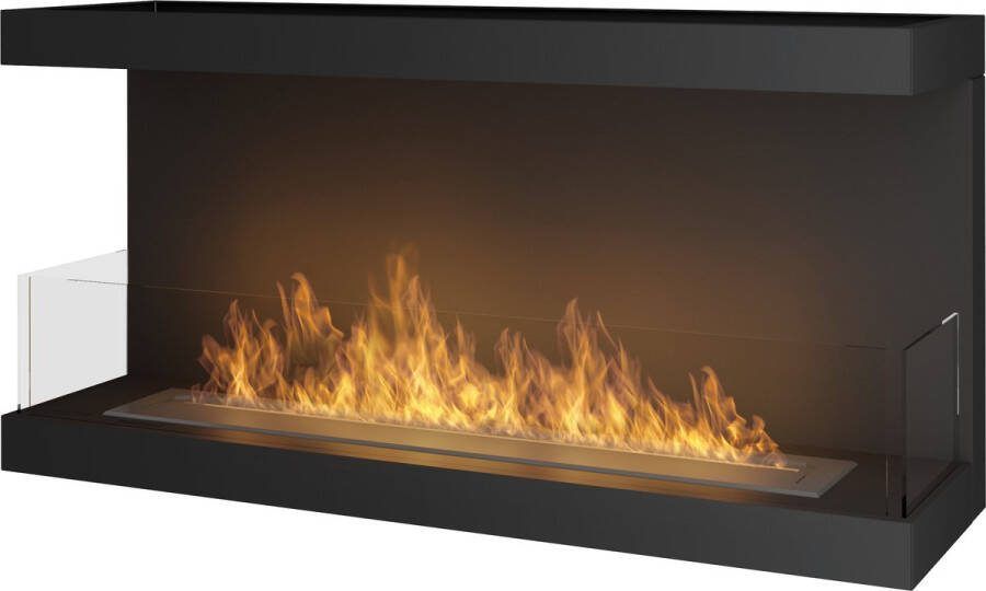 Bio ethanol-haard 3-zijdige sfeerhaard INBOUWHAARD Roomdivider 100 x 50 x 30 cm