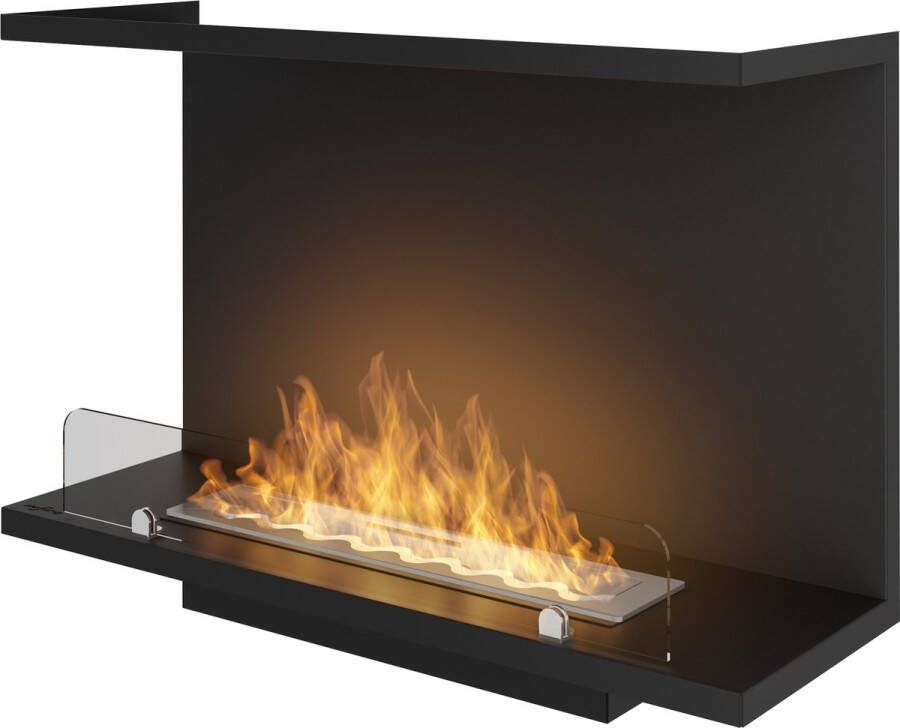 Bio ethanol-haard 3-zijdige sfeerhaard INBOUWHAARD Roomdivider 80 x 50 cm