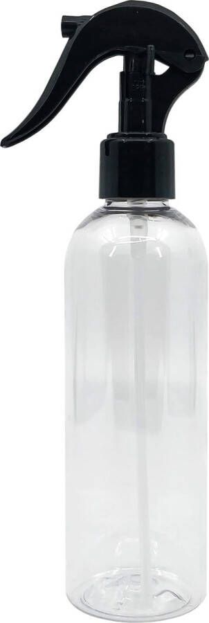 BIOHY Spuitfles (transparant) met pomphulpstuk 250 ml (individueel)| Chemisch bestendige pompverstuiver voor reinigingsmiddelen olie en meer