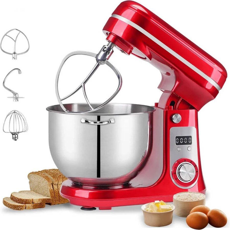 BioloMix Keukenmachine – Keukenrobot Foodprocessor 6L Mengkom – Incl. extra Accessoires