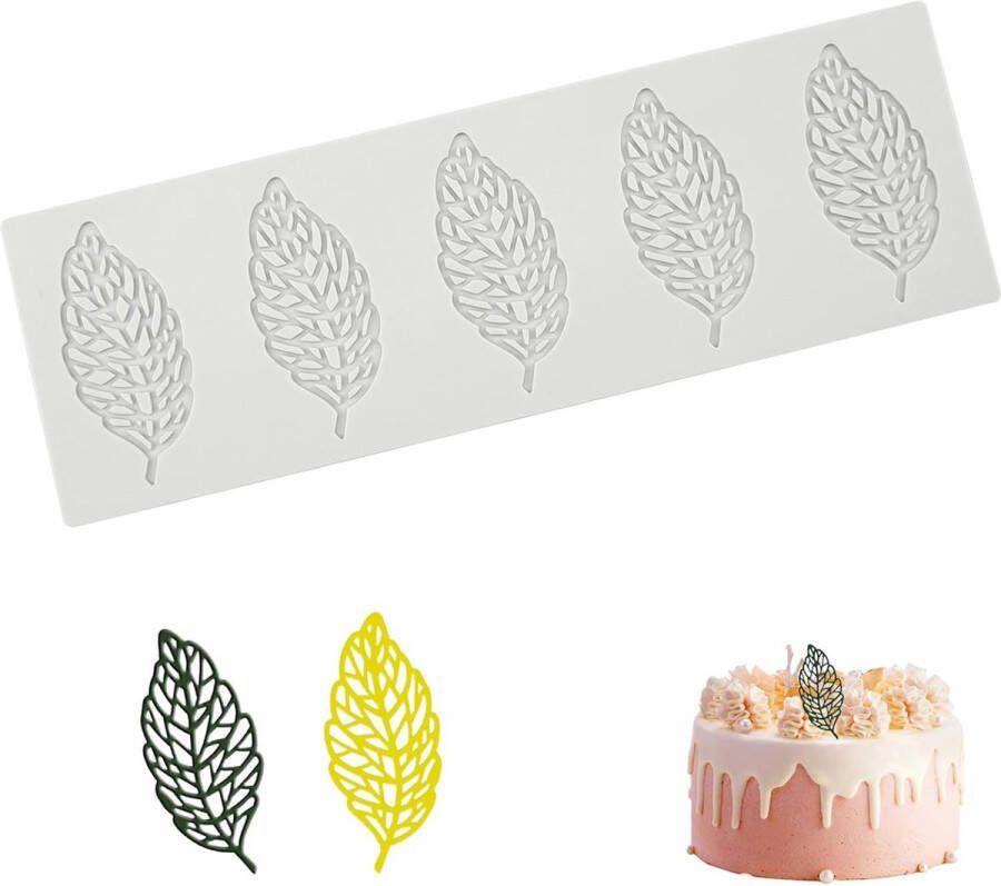 Bladeren fondant taartvorm patisserie siliconen mallen siliconen mal blad 3D siliconen mallen fondant voor chocolade suikerpasta fondant