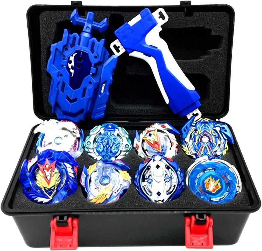 Blauwe Tol Gyro Burst Turbo Blade Tollenset 4D-speelgoed cadeauset met zendeenheid