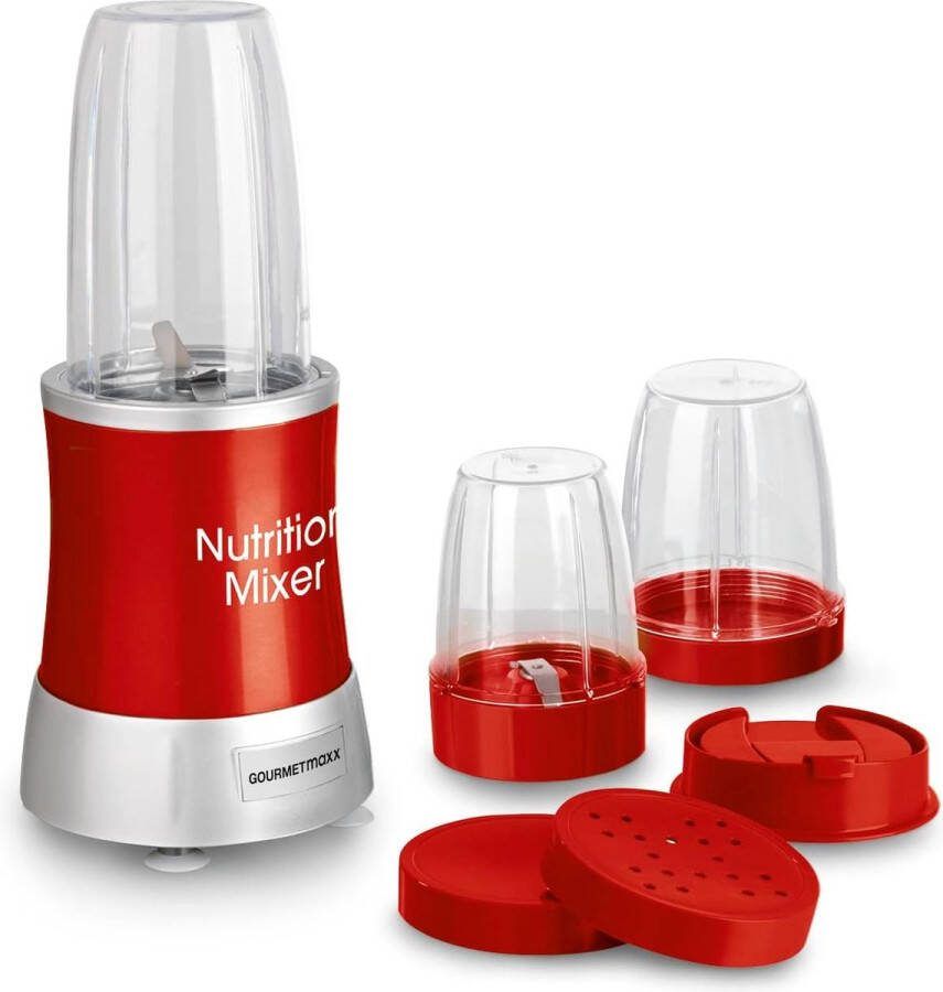 Blender 10-delige set voor smoothies voor extra vitaminerijke smoothies van fruit en groenten Inclusief 3 bekers met deksels