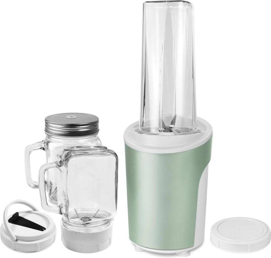 Blender Smoothie Bereider Kunststof Roestvrij Staal Glas 600 ml Mintgroen 450 W