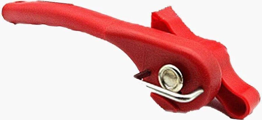 Blikopener van roestvrij staal veilig snijden eenvoudig te bedienen rood keukenaccessoire