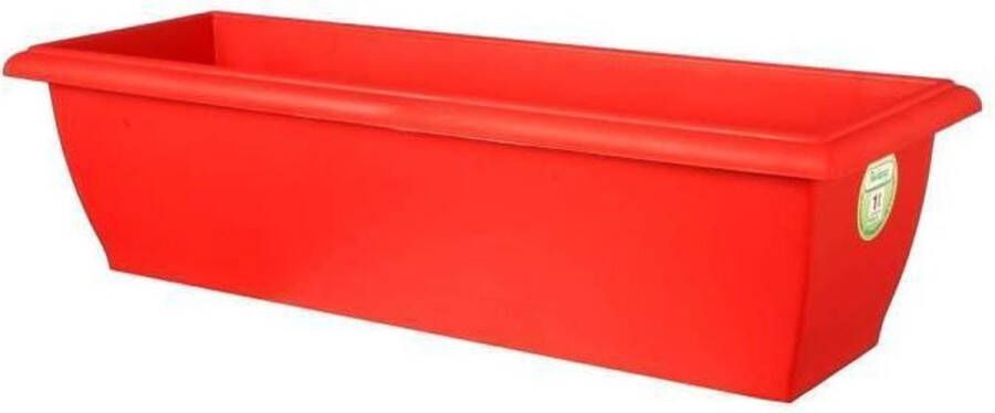 Rivera RIVIERA Large Evolution Rechthoekige plantenbak 69 cm capaciteit 18 l rood