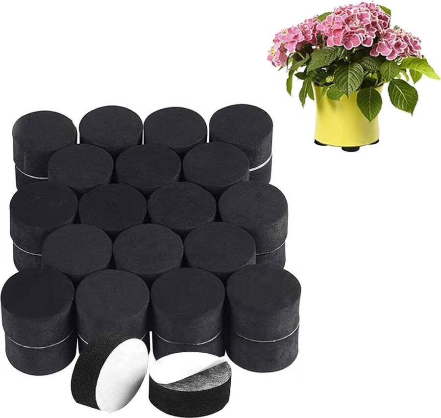 Bloempot voeten 50 stuks zwarte poten bloempotonderzetter antislip zelfklevende voeten plantenbak onderzetter voor binnen en buitenplanten