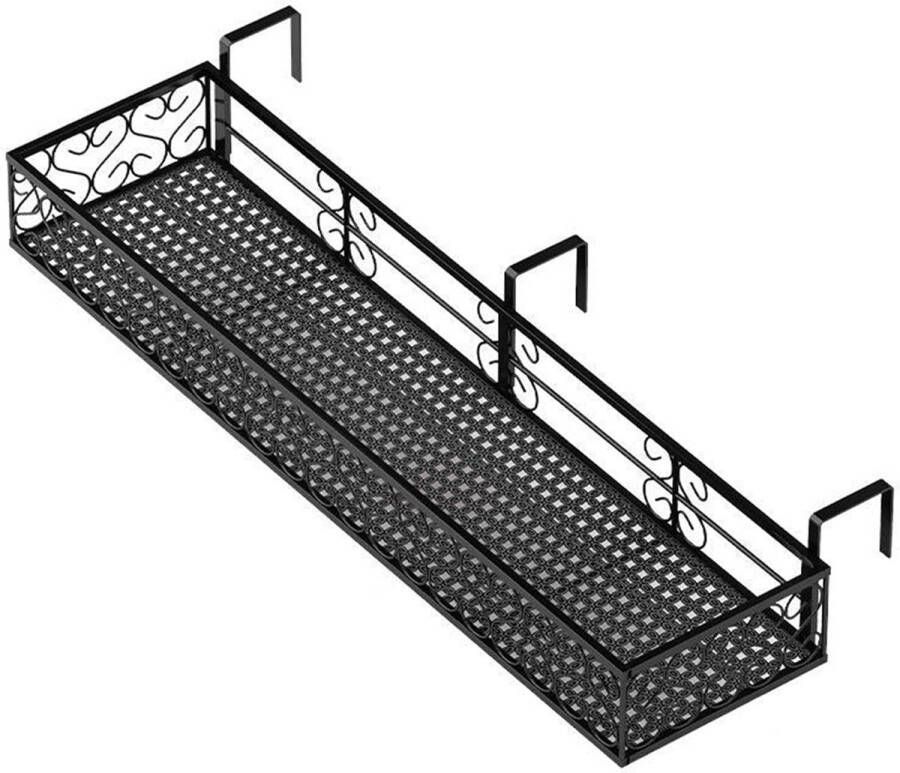 Bloempothouder voor balkon metaal ijzeren balkon plantenrek ijzeren balkon hangend bloemenrek plantenopslag relingkast decoratie hangend bloempotrek leuningstandaard