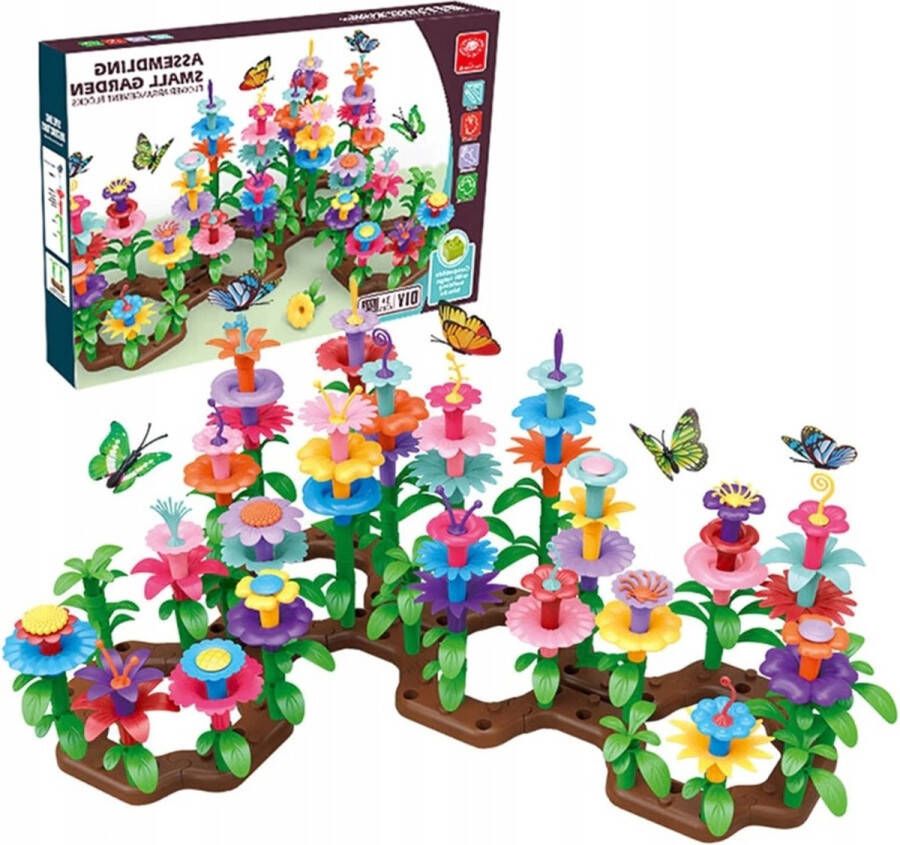 BLOKKEN PUZZEL BLOEMEN CREATIEVE TUIN 222 st