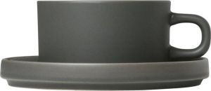 Blomus Thee Kop & Schotel Pilare Agave Green 17 cl)(2 sets)