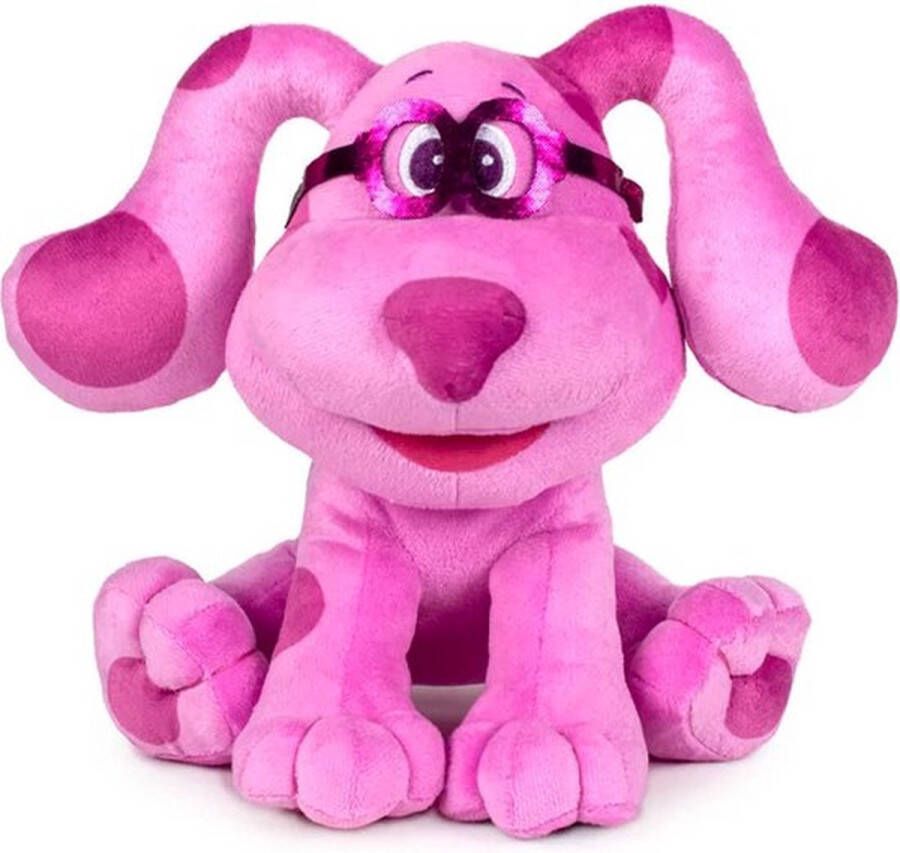 Blue's Clues (Roze) Nickelodeon Pluche Knuffel Hond 21 cm {Nickelodeon Plush Toy Speelgoed Knuffeldier Knuffelpop voor kinderen jongens meisjes Bekend van Netflix Blue's Clues & You!}