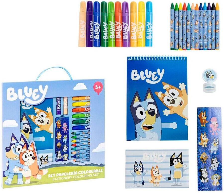 Bluey Tekenen Kleuren Tekenset 30 Kleurplaten 26 Pieces