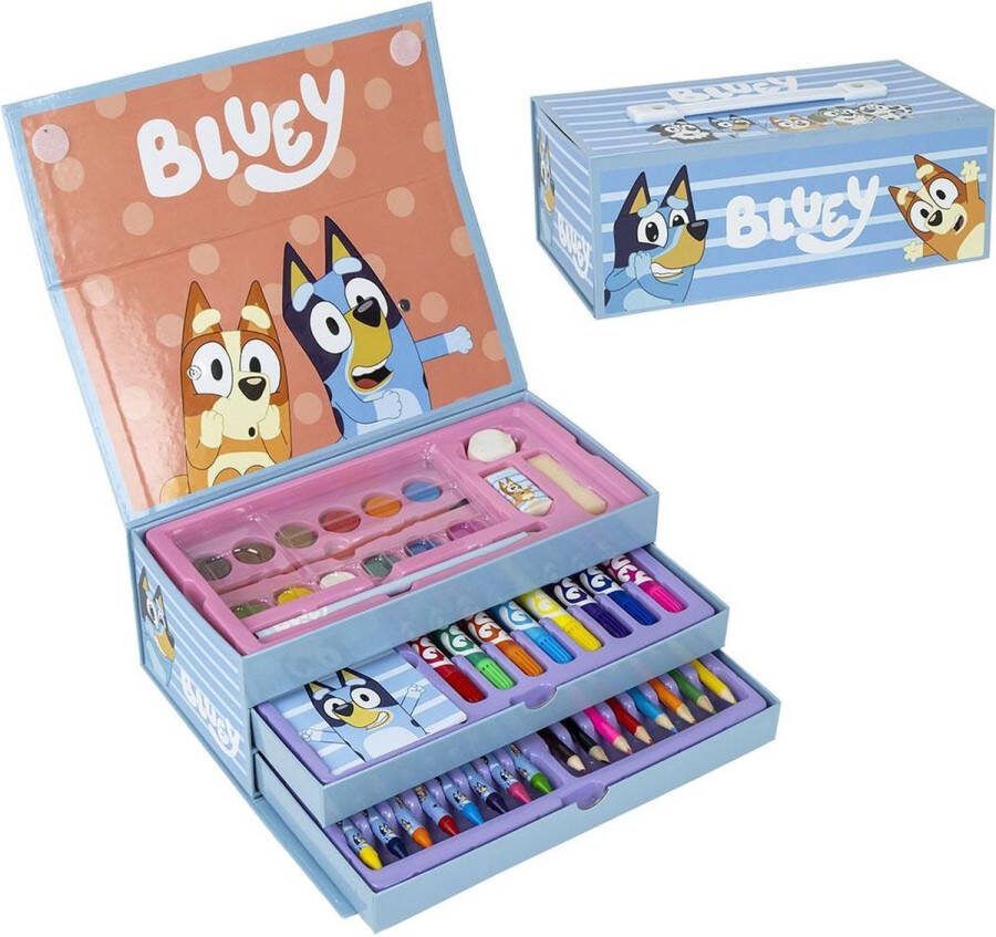Bluey Tekenen Tekendoos Knutselen Meisjes Jongens 44 Pieces