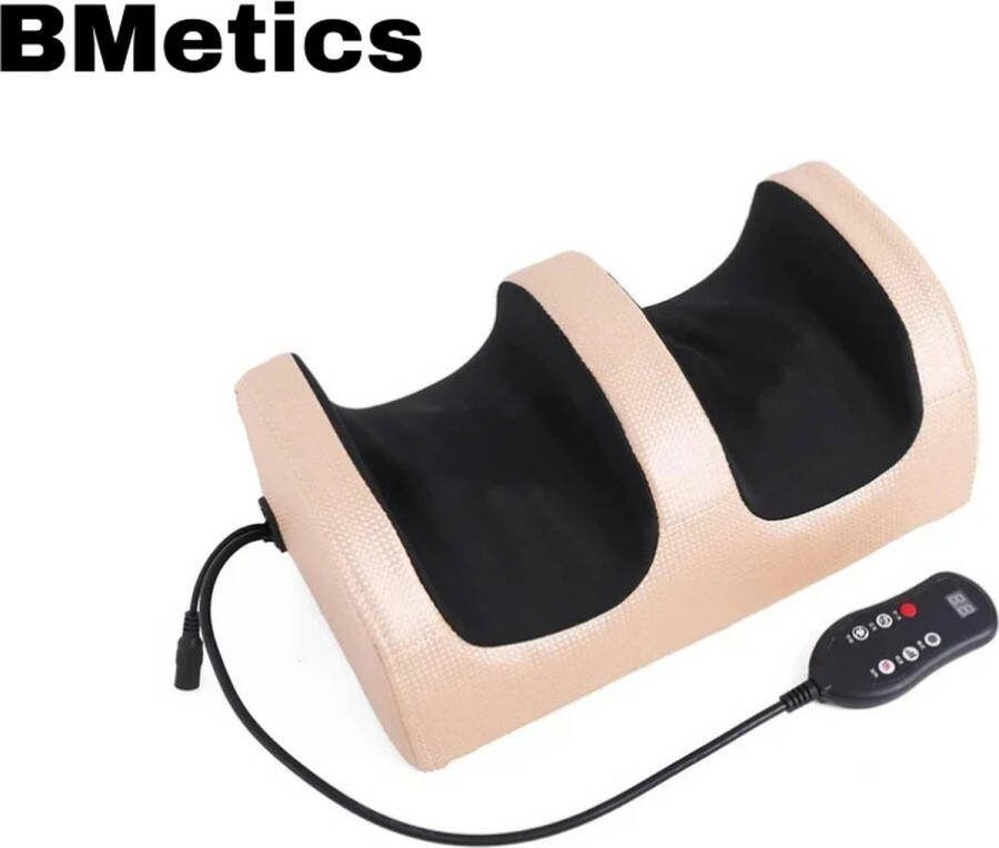 BMetics Voetmassage Apparaat – goud- met afstandbediening Bloedcirculatie Apparaat– Apparaat Bloedsomloop Massage Apparaat – Stimuleert Bloedsomloop Voeten – Kuiten – Armen – Warmtefunctie – Voetmassage
