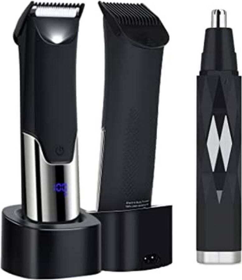 Body trimmer Heren Body Shaver Mannen Zwart