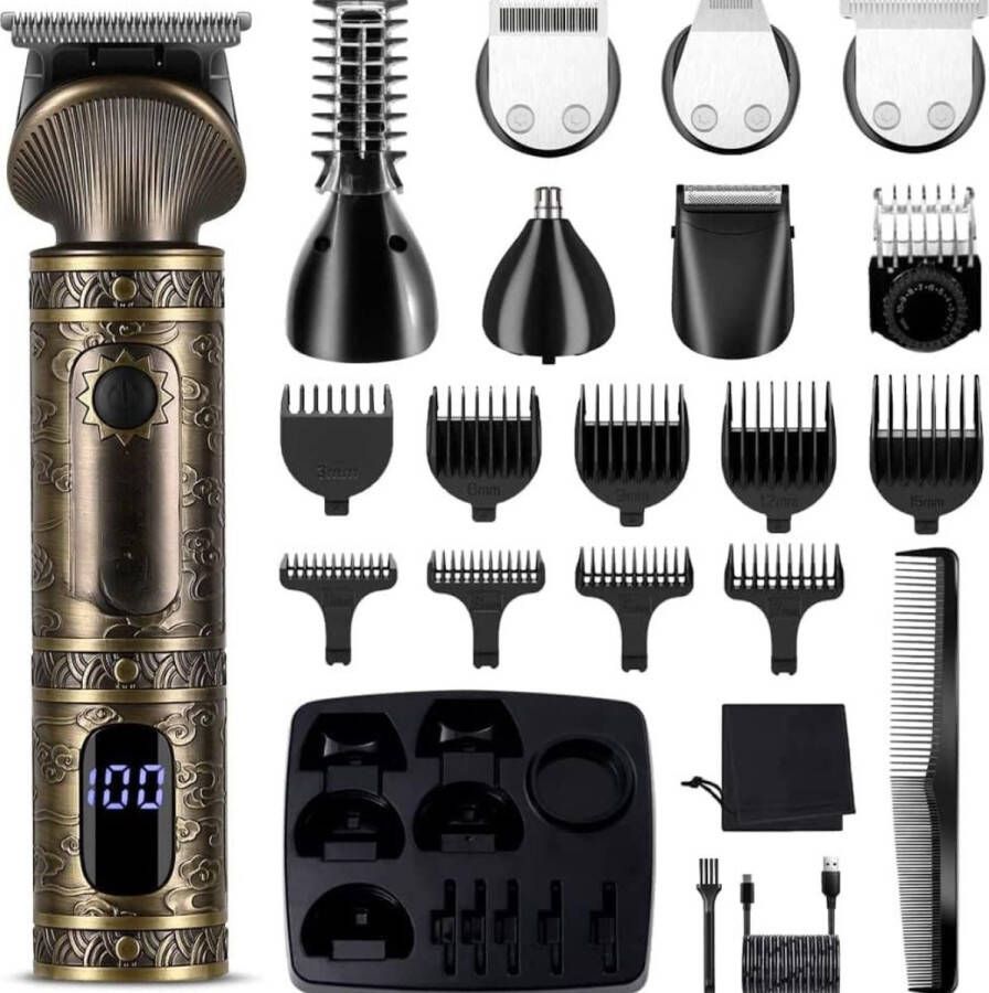 Bodygroomer Mannen Body trimmer Heren Body Shaver Mannen Lichaam Groomer 7 in 1 Werkt op batterijen