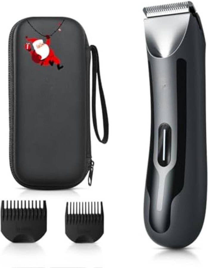 Bodygroomer Mannen Body trimmer Heren Body Shaver Mannen Lichaam Groomer met LED-verlichting Zwart