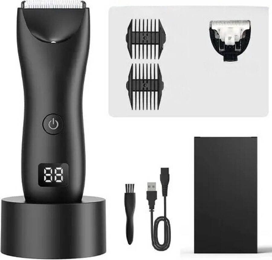 Bodygroomer Mannen Tondeuse Trimmer voor Schaamstreek en Gevoelige Gebieden Body Hair Trimmer en Scheerapparaat