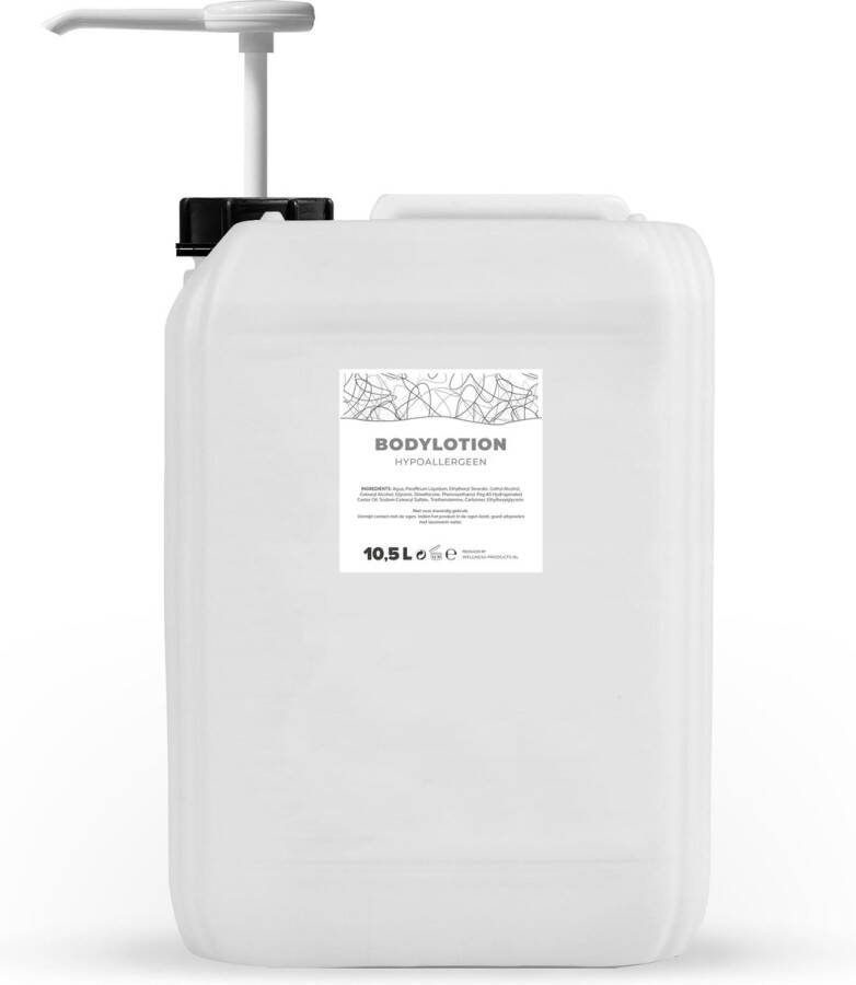 Bodylotion Hypoallergeen 10 5 Liter Met Pomp Jerrycan Navulling Q1
