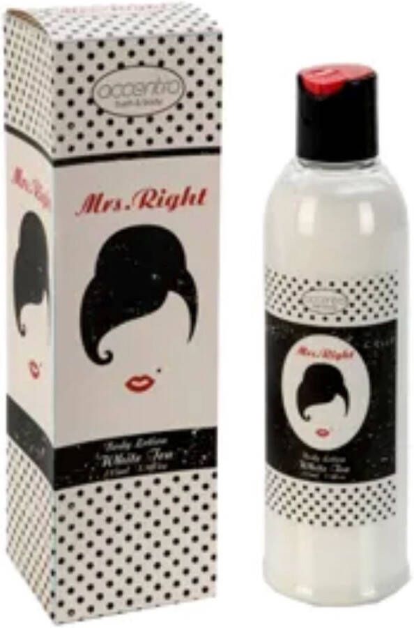 Bodylotion Mrs Right white tea Bodylotion Mr Right Musk cadeauset voor Kerstmis verjaardag verlovingscadeau trouwdag Valentijn