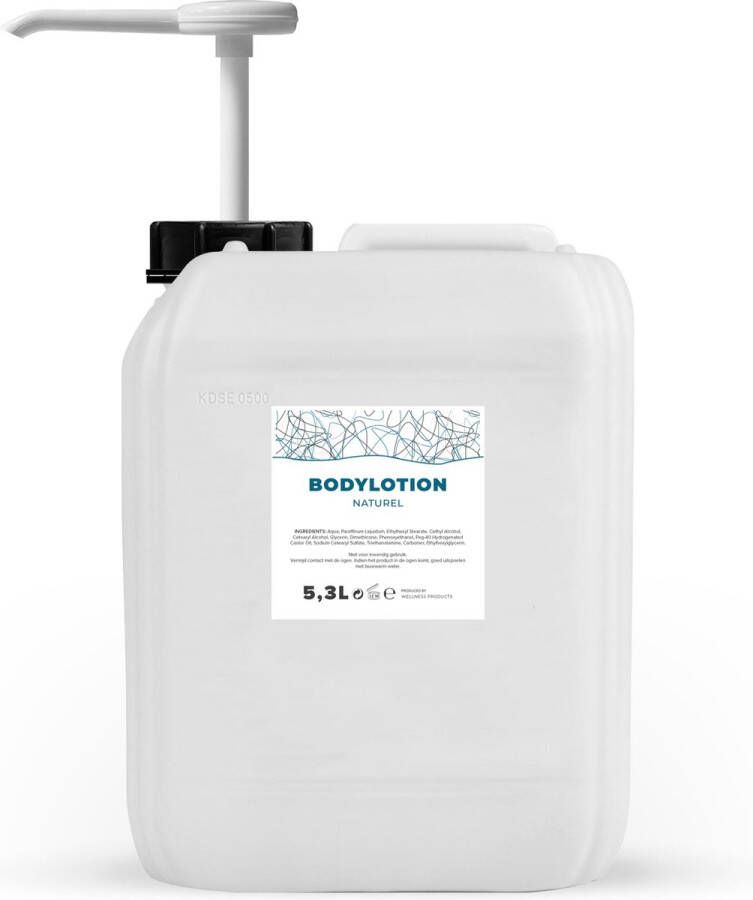 Bodylotion Naturel 5 3 Liter Met Pomp Jerrycan Navulling