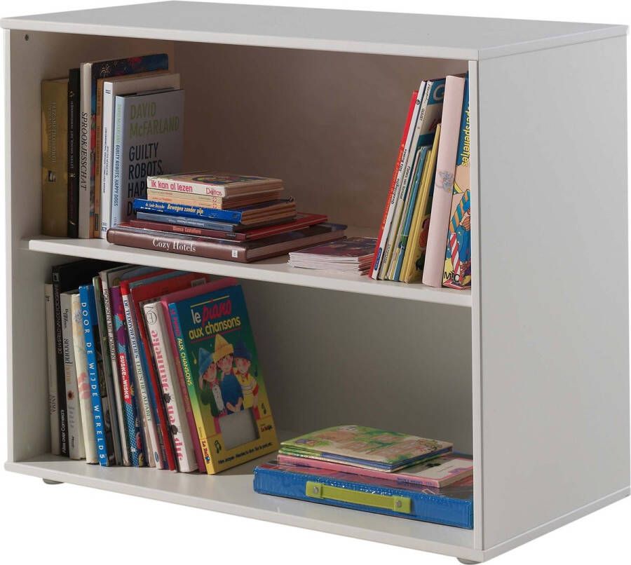 Boekenkast Charlie Wit MDF Breedte 85.5 cm Hoogte 71.8 cm Diepte 43.3 cm Met planken Zonder deuren