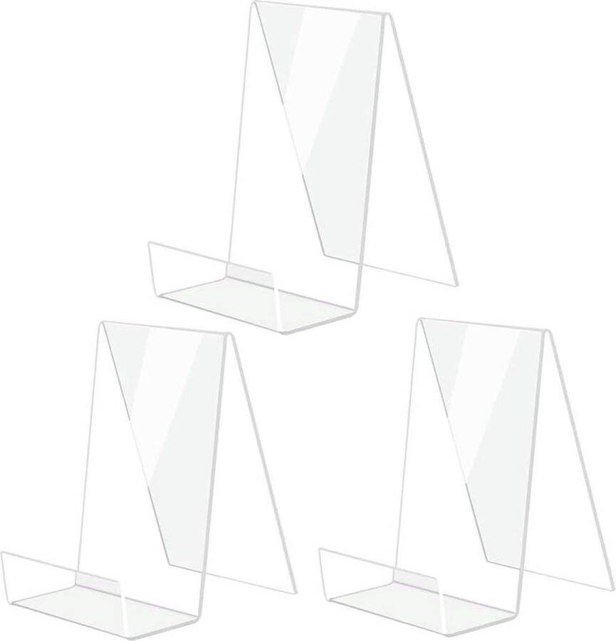 Boekenstandaard Acrylic Clear Storage Rack Book-Display Stand Voor Het Weergeven Van Boeken Notebooks