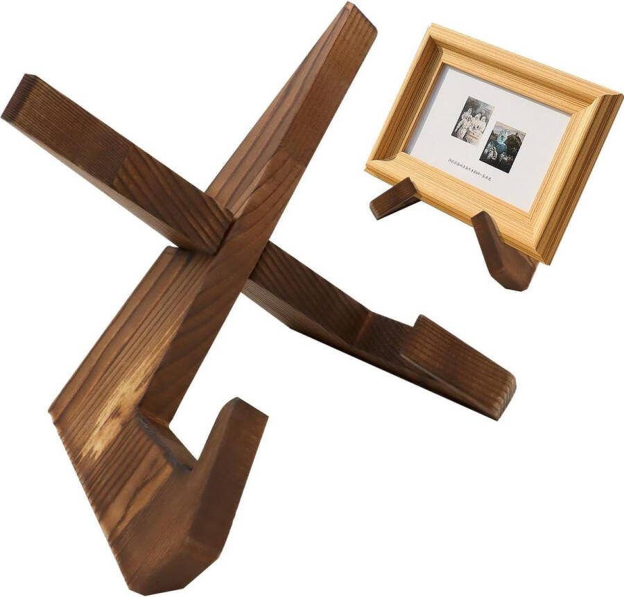 Boekenstandaard Houten Bordenstandaard voor 65 Inch Kookboek Tablet Fotolijst Lezen Herbruikbaar