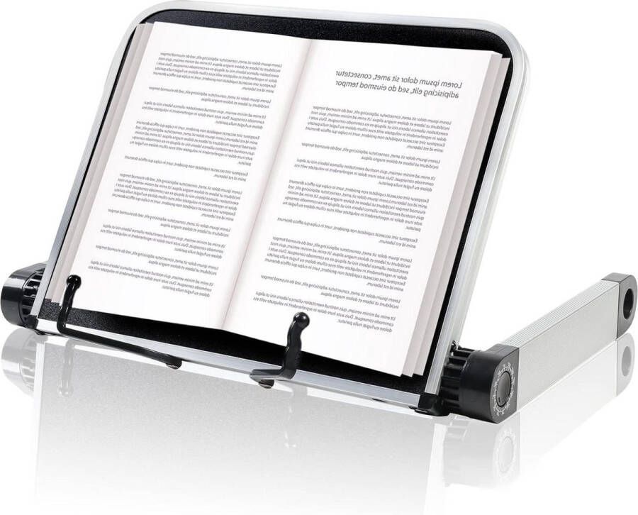 Boekenstandaard Opvouwbaar Instelbaar Leesstandaard Boekhouder Kookboekhouder Cookbookstandaard Voor Koken en Schrijven Zwart