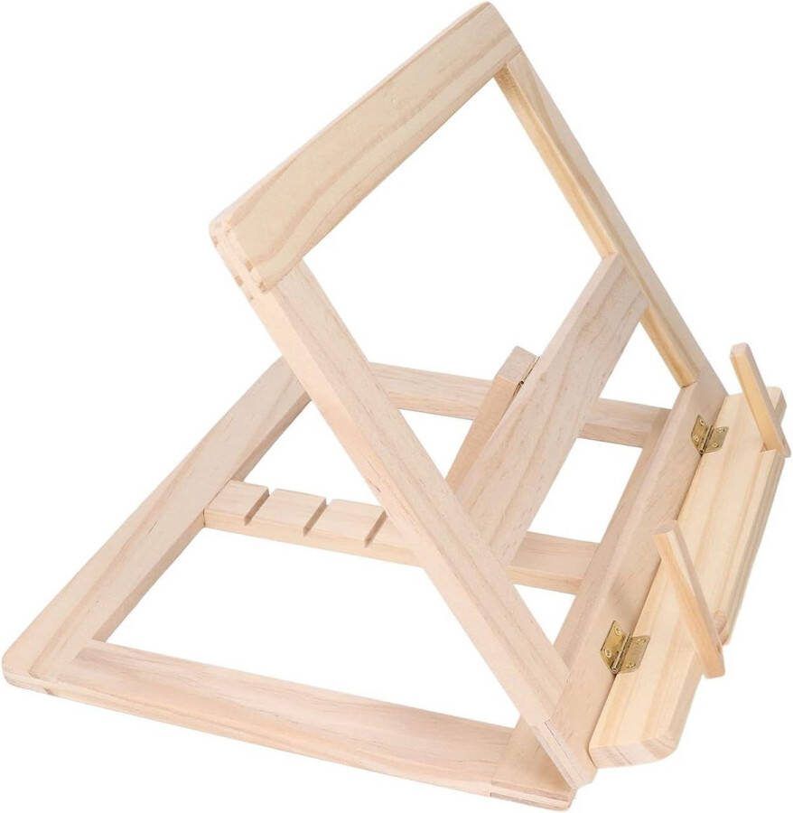 Boekenstandaard Verstelbare Houten Leesdisplaystandaard Opvouwbare Bureauboekhouder voor Tablet Documenten Stand