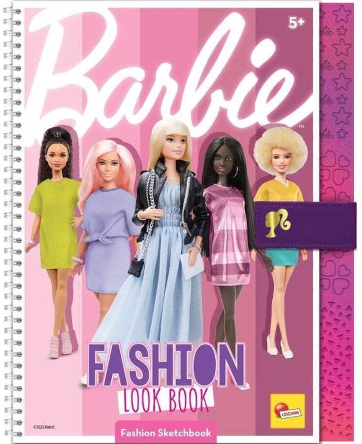 Boekje voor het maken van modecollecties Barbie schetsboek mode-look LISCIANI