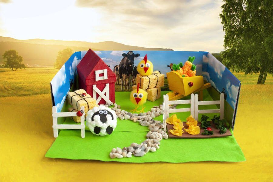 Boerderijbox knutselen voor kinderen Knutselpakket boerderij Knutselactiviteit Knutselen Zelf maken DIY knutselen meisjes Knutselen jongens Little Creations