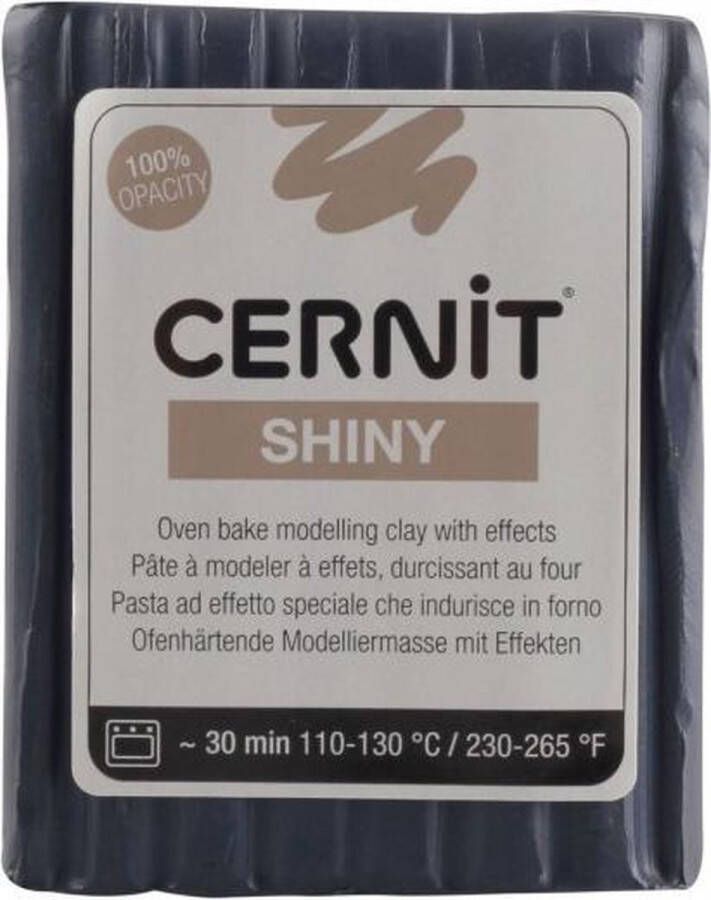 Boetseerklei Antraciet Cernit shiny 56g cosmos 6 stuk