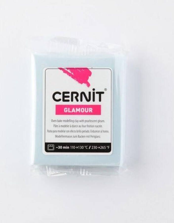 Boetseerklei blauw Cernit Glamour 56g blue