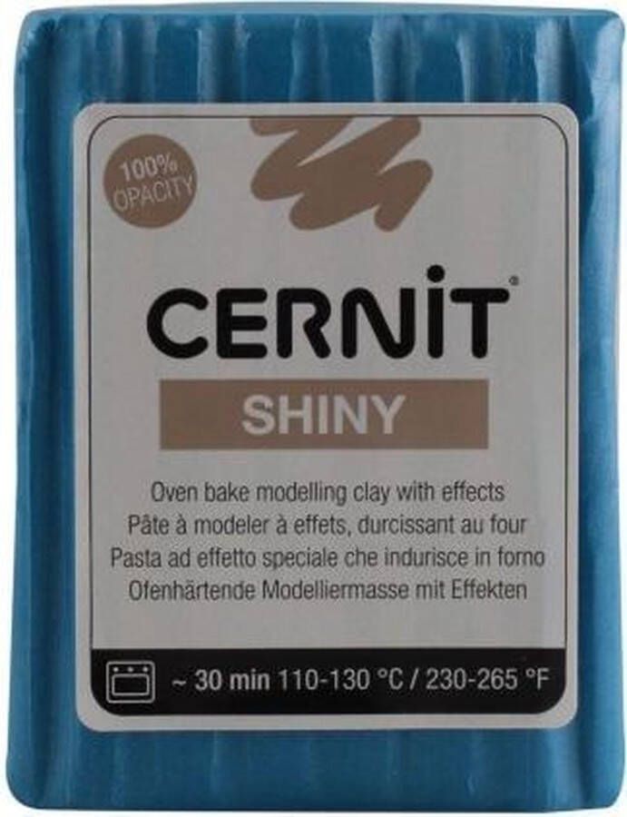 Boetseerklei Blauw Cernit shiny 56g bleu 6 stuk