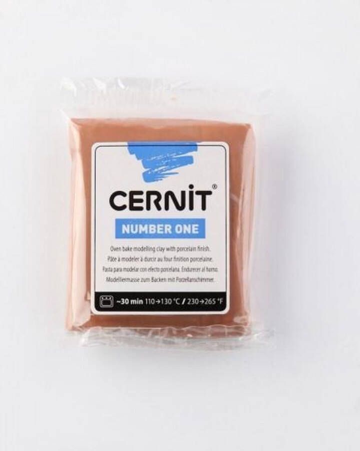 Boetseerklei Cernit Number one 56g caramel