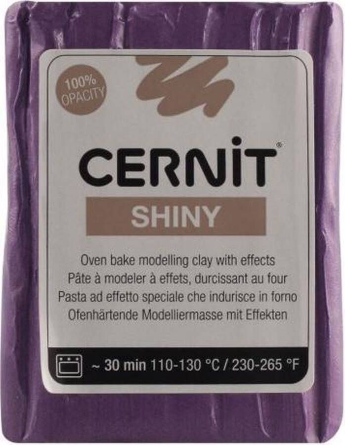 Boetseerklei Donkerpaars Cernit shiny 56g violet